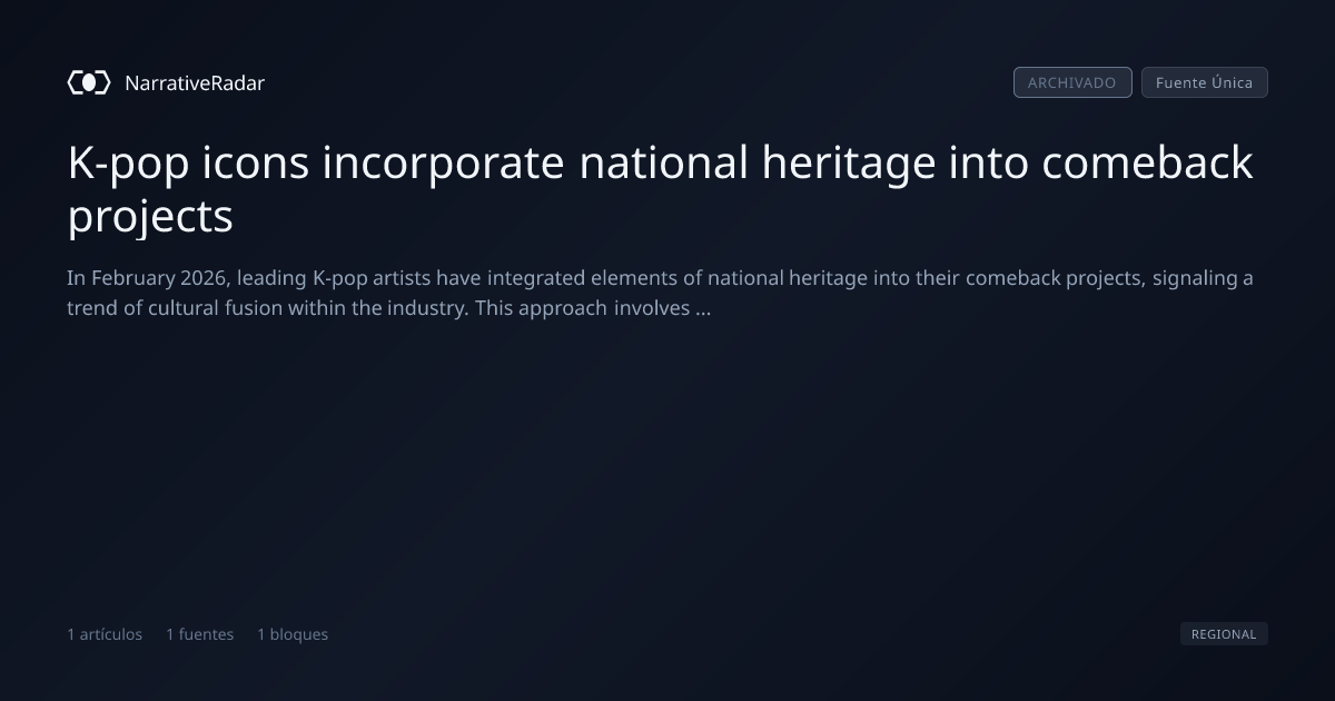 K-pop icons incorporate national heritage into comeback projects